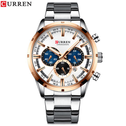 Reloj Curren 8355 Cronógr en acero inoxi