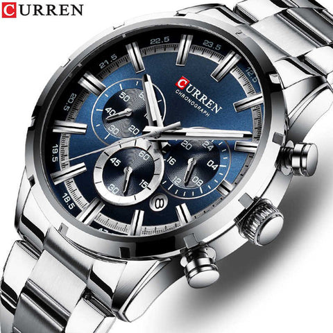 Reloj Curren 8355 Cronógr en acero inoxi